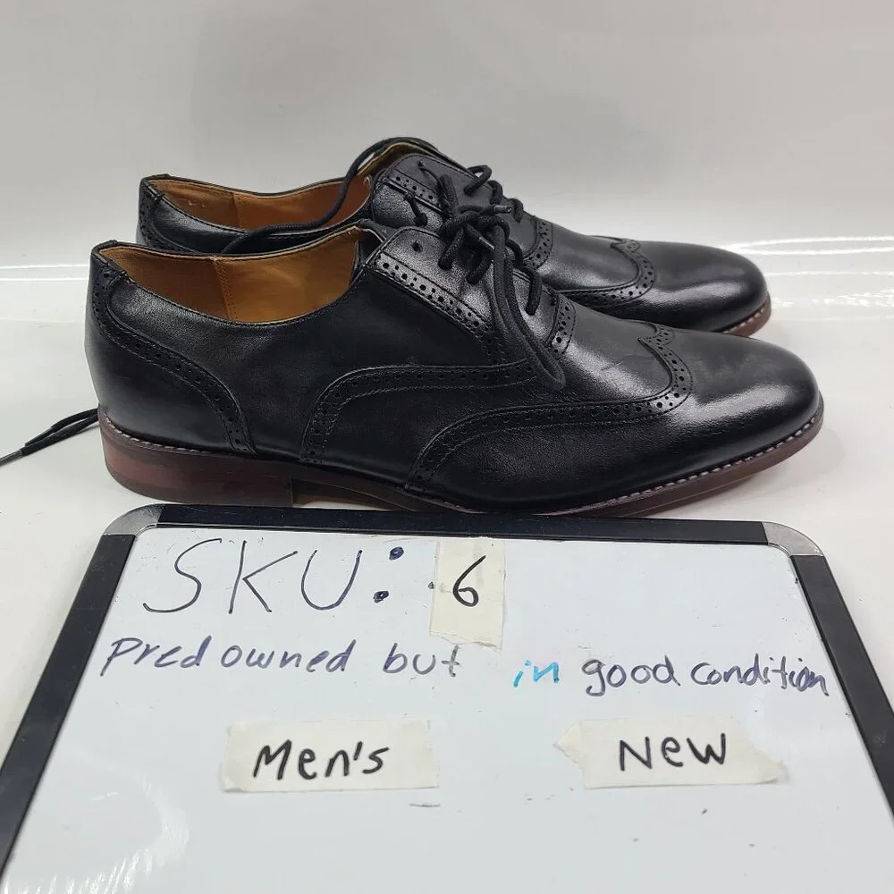 Goodfellow Men's Black Target Genuine Leather Lace Up Oxford Dress Shoes Size 11